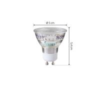 Arcchio Bombilla LED GU10 4,7W 2700K 850lm cristal set de 3 EC:EPREL:1599815