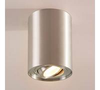 Arcchio downlight de techo Jolina, redondo, gris, 13 cm, metal