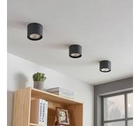 Arcchio downlight de techo Mabel, Ø 12 cm, gris, metal, GU10 True