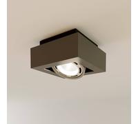 Arcchio downlight de techo Ronka, gris, 19 cm x 19 cm, GU10