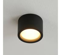 Arcchio downlight Nieva, GX53, negro, redondo, Ø 10cm, metal