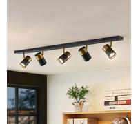 Arcchio Evaro foco, anillo de oro detrás, 5 luces