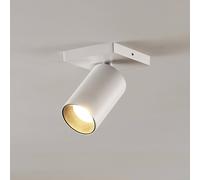 Arcchio Foco Brinja, blanco, angular, Ø 6 cm, 1 luz, GU10