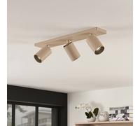 Arcchio Foco Brinja, marrón, angular, Ø 6 cm, 3 luces, GU10 True