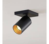 Arcchio Foco Brinja, negro, angular, Ø 6 cm, 1 luz, GU10