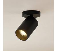 Arcchio Foco Brinja, negro, redondo, 12 cm de alto, Ø 6 cm True