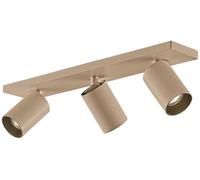 Arcchio Foco Brinja, marrón, angular, Ø 6 cm, 3 luces, GU10