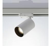 Arcchio Foco de riel Brinja, blanco, Ø 6 cm, trifásico, GU10 True
