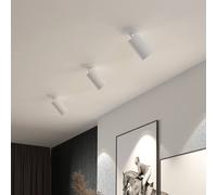 Arcchio foco empotrable Davin, blanco, cilindro, lote de 3