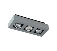 Arcchio foco Vince, 36 cm, 3 luces, plata, GU10