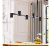 Arcchio Lámpara colgante Brinja, negro, 120 cm, 5 luces, GU10