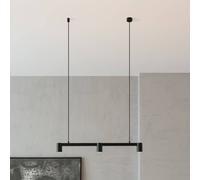 Arcchio Lámpara colgante Brinja, negro, 90 cm, 3 luces, GU10