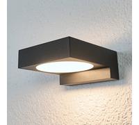 Arcchio Lámpara de pared LED para baño Natalja, negro