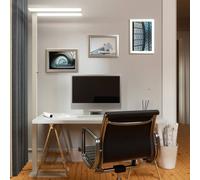 LED Lámparas de pie para oficina 'Logan' (Moderno) en Blanco hecho de Aluminio (2 llamas,) de Arcchio | lámpara de oficina, lámpara para lugar de trabajo, lámpara de pie, lámpara de pie, lámpara de