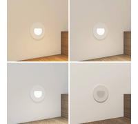 Arcchio Lámpara empotrable LED Vexi, Ø 7,8 cm, blanca, aluminio, CCT True