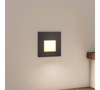 Arcchio Lámpara empotrable LED Vexi, 7,8 cm x 7,8 cm, negra, CCT True