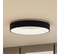 Arcchio Lámpara LED de techo Aleksi, Ø 60 cm, negra, metal, CCT