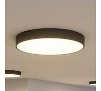 Arcchio Lámpara LED de techo Noabelle, Ø 80 cm, negra, metal