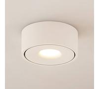 Arcchio Lámpara LED de techo Rotari, blanca, metal, Ø 12 cm