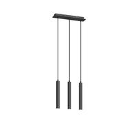 Arcchio LED Lámpara colgante Franka (Moderno) en Negro hecho de Aluminio e.o. para Salón & Comedor (3 llamas, lámpara, techo