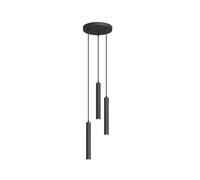 Arcchio LED Lámpara colgante Franka (Moderno) en Negro hecho de Aluminio e.o. para Salón & Comedor (3 llamas, lámpara, techo