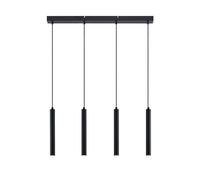 Arcchio LED Lámpara colgante Kammeron (Moderno) en Negro hecho de Metal e.o. para Salón & Comedor (4 llamas, lámpara, techo