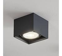 Arcchio Mabel downlight de techo, 12 cm x 12 cm, gris, GU10 True