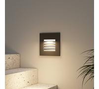 Arcchio Makio aplique empotrado, negro, G9, IP65