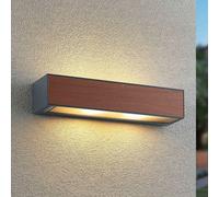 Arcchio Miraz aplique de pared, E27, aspecto madera