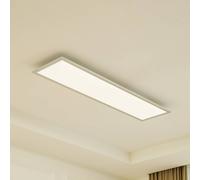 Arcchio Panel LED Lyndra, 120 cm, plata, aluminio, atenuable, CCT True