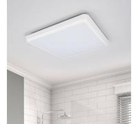 Arcchio plafón LED Augustin, 30 x 30 cm, blanco, IP54 True