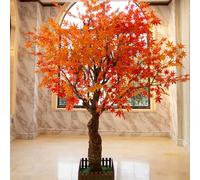 Arce Rojo Artificial - Arce Rojo Artificial for Siempre, Planta Artificial for Interior y Exterior, Aspecto perenne, Hojas de Seda Premium, fácil Mantenimiento.(2mx1.8m)