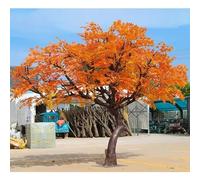 Arce Rojo Artificial de Seda botánica - Planta Artificial de Interior de Aspecto Realista, Aspecto perenne, Nunca se marchita, no Requiere Mantenimiento for Patios, escaleras o galerías.(2.5mx2.5m)