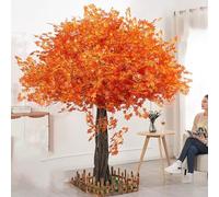 Arce Rojo Artificial de Seda botánica - Planta Artificial de Interior de Aspecto Realista, Aspecto perenne, Nunca se marchita, no Requiere Mantenimiento for Patios, escaleras o galerías.(1.8mx1.5m)