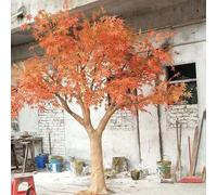 Arce Rojo Artificial de Seda botánica - Planta Artificial de Interior de Aspecto Realista, Aspecto perenne, Nunca se marchita, no Requiere Mantenimiento for Patios, escaleras o galerías.(3.5mx3m)