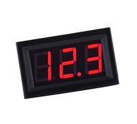 ARCELI 0.56 '' DC 0-30V Voltímetro Digital Probador de Voltaje Indicador Pantalla LED Brillante 3 alambres Voltímetro para Montaje en Panel de Motor de automóvil de Motocicleta - Rojo
