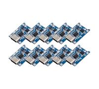 Arceli 10 unidades 18650 batería de litio módulo de carga, tipo C USB 5 V 1 A Li-ION batería cargador módulo cargador cargador de batería dual con funciones de protección dual