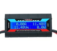 ARCELI 150A Watt Meter Analizador de potencia RC de alta precisión con pantalla LCD digital para voltaje (V) corriente (A) Potencia (W) Carga (Ah) y energía (Wh) Medición