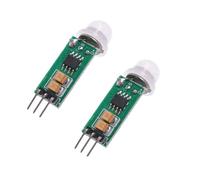 ARCELI 2 PCS Mini Detector de Sensor de Movimiento Humano PIR Infrarrojo para Arduino