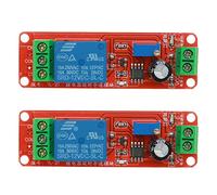ARCELI 2 piezas NE555 12V CC ajustable 0-10 segundo temporizador reflujo módulo de interruptor Compatible con Arduino Raspberry Pi