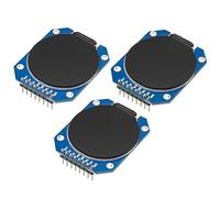 ARCELI 3Pcs GC9A01 1.28-Inch Round TFT Display with 240 x 240 Resolution and SPI Interface for Arduino, DC 3.3 V LCD Display Module for Display Devices, Instrument Display and Real-Time Monitoring
