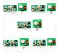 ARCELI 5pcs 433Mhz Transmisor de RF y Kit de Enlace de Receptor para Arduino