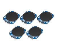 ARCELI 5Pcs GC9A01 1.28-Inch Round TFT Display with 240 x 240 Resolution and SPI Interface for Arduino, DC 3.3 V LCD Display Module for Display Devices, Instrument Display and Real-Time Monitoring