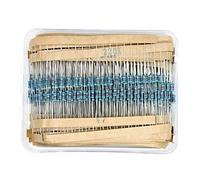 ARCELI 600PCS 30 Tipos de Resistencia Cada 20 1 / 4W Paquete de Resistencia de película metálica de precisión de Anillo de Cinco Colores de 1 / 4W