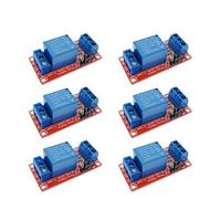 ARCELI 6Pcs 5V One 1 Channel Relé Board Board Shield con Optoacoplador Soporte Módulo de Fuente de alimentación de Disparo de Alto y bajo Nivel para Arduino