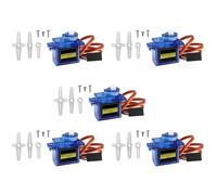 ARCELI 9G Mini Micro Servo Motor para Mano/RC Robot Arm/Caminar Helicóptero Barco Avión Helicóptero Coche Modelos de Vehículo Control con Cable Micro Motor Servos Modelismo para Arduino (5 unidades)