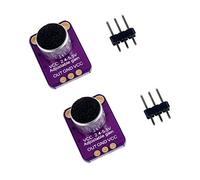 ARCELI Amplificador de micrófono Electret de 2 Piezas, Sensor de ruptura GY-MAX4466 con Control de Ganancia Ajustable para Arduino