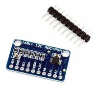 ARCELI Conversión de analógico a digital I2C de 16 bits, 16 bytes, 4 canales, IGA ADC PGA