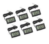 ARCELI Digital LCD Thermometer Control de temperatura con sonda externa para refrigerador Aquarium fridge freezer - Negro（6 piezas）