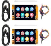ARCELI ESP32 Display, ESP32 placa de desarrollo WiFi Bluetooth 2.8 pulgadas alta velocidad IoT 240 x 320 ESP32 pantalla TFT módulo pantalla táctil conectividad compatible con Arduino/LVGL (2 unidades)